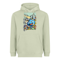 Matcha dragon quest slime print Heavyweight Hoodie - lanVoArt