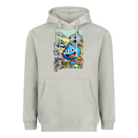 Moon Dust dragon quest slime print Heavyweight Hoodie - lanVoArt