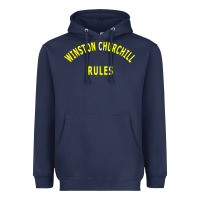 Navy Trending Winston Churchill Rules Heavyweight Hoodie - lanVoArt