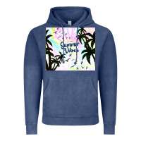 Vintage Denim summer vibes with birds Vintage Hoodie - TumblerDesignByShophia