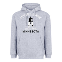 Heather Grey Trending Split Rock Lighthouse Minnesota State Park Heavyweight Hoodie - lanVoArt