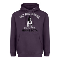 Plum Trending Split Rock Lighthouse Minnesota State Park Heavyweight Hoodie - lanVoArt