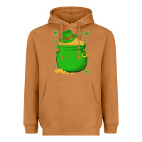 Meerkat ireland leprechaun hat pot of gold irish st patricks day Heavyweight Hoodie - lanVoArt
