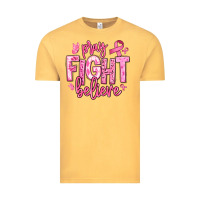 Vintage Mustard pray fight believe breast cancer Vintage Tee - texasbilliewilder