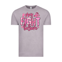 Vintage Zinc pray fight believe breast cancer Vintage Tee - texasbilliewilder