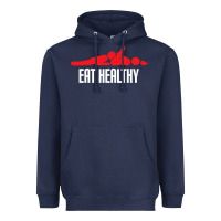 Navy funny eat healthy sexy tee mens rude valentine day gifts Heavyweight Hoodie - lanVoArt