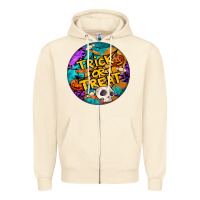 Sandshell Trick Or Treat Hallowen Round Zipper Hoodie - LillyAllenDesigns