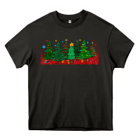 Asphalt christmas trees libbey glass Heavy Core Tee - BundleAndBundleShop