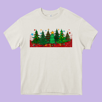 Christmas Trees Libbey Glass Heavy Core Tee Designed By Bundleandbundleshop