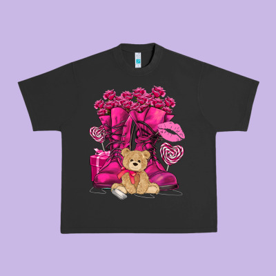 Army Boots Valentine's Day Urban Heavy Tee Designed By Howdyjamesfarm
