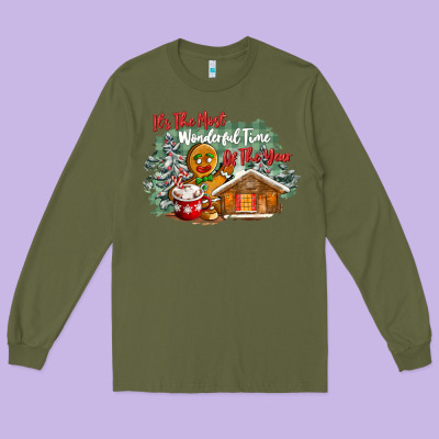 Its The Wonderful Time Of The Year Long Sleeve Tee Designed By Cowgirlartshop