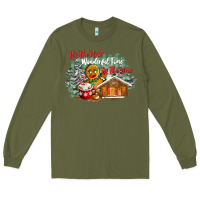 Army Green its the wonderful time of the year Long Sleeve Tee - CowGirlArtShop