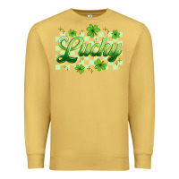 Antique Gold checkered lucky Premium Sweatshirt - Artiststas