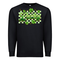 Black checkered lucky Premium Sweatshirt - Artiststas