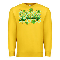 Lemon checkered lucky Premium Sweatshirt - Artiststas