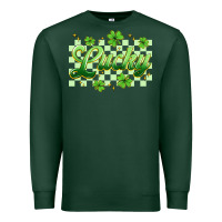 Sports Green checkered lucky Premium Sweatshirt - Artiststas