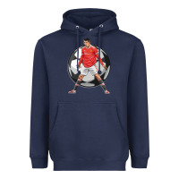 Navy cr7 soccer fan Heavyweight Hoodie - lanVoArt