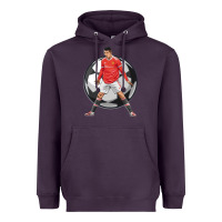 Plum cr7 soccer fan Heavyweight Hoodie - lanVoArt