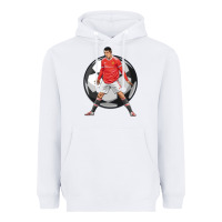White cr7 soccer fan Heavyweight Hoodie - lanVoArt