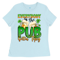 Baby Blue everybody in the pub gettin tipsy Ladies Tee - Artiststas