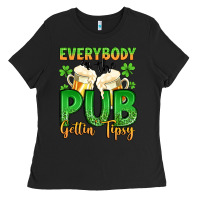 Black everybody in the pub gettin tipsy Ladies Tee - Artiststas