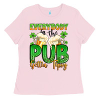 Bubblegum Pink everybody in the pub gettin tipsy Ladies Tee - Artiststas