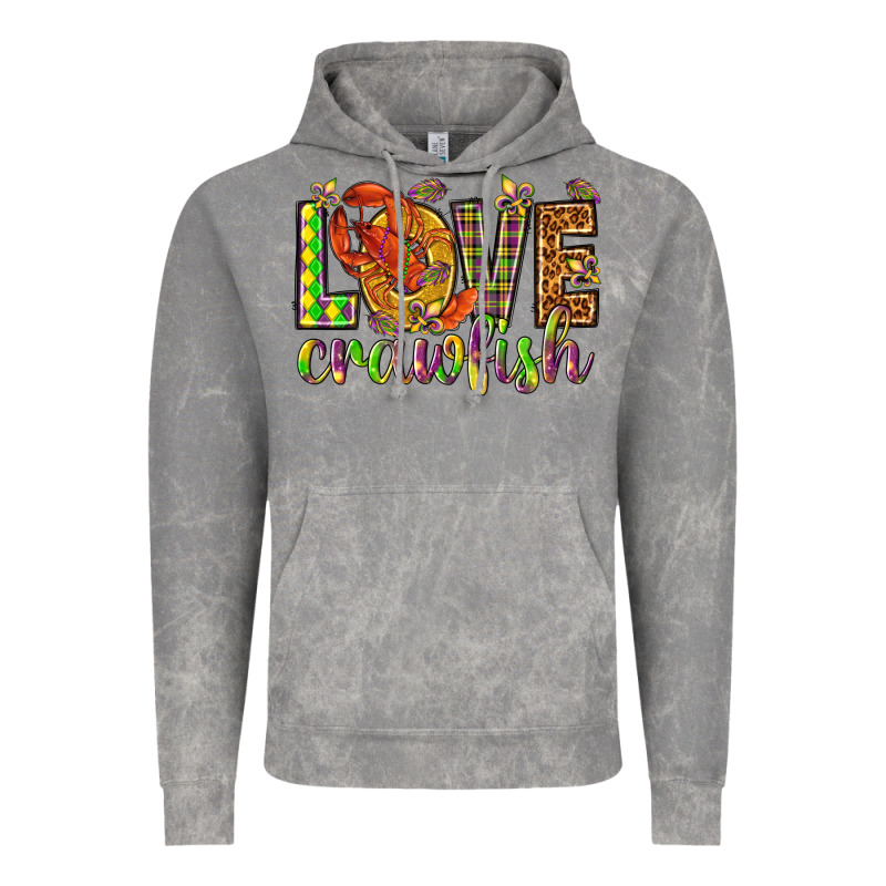 Mardi Gras Love Crawfish Vintage Hoodie by HowdyJamesFarm | Teevron