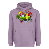 Lavender summer camping Heavyweight Hoodie - CowhideDigitalArt