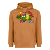 Meerkat summer camping Heavyweight Hoodie - CowhideDigitalArt