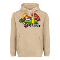 Mushroom summer camping Heavyweight Hoodie - CowhideDigitalArt