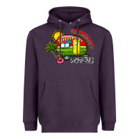 Plum summer camping Heavyweight Hoodie - CowhideDigitalArt