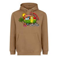 Toasted Coconut summer camping Heavyweight Hoodie - CowhideDigitalArt