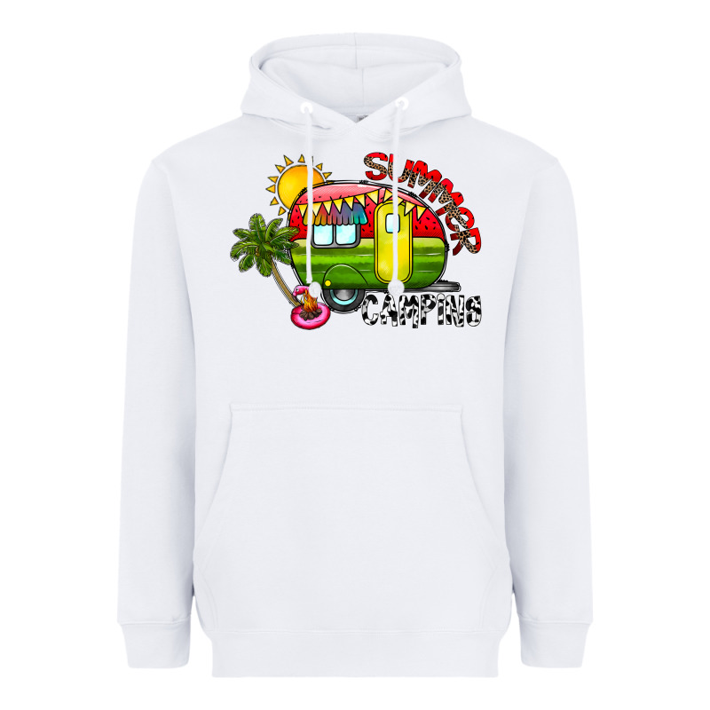 Summer Camping Heavyweight Hoodie by CowhideDigitalArt | Teevron