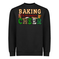 Black baking christmas cheer Heavyweight Sweatshirt - FaDigitalArtStudio