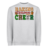 Heather Grey baking christmas cheer Heavyweight Sweatshirt - FaDigitalArtStudio