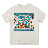 Cream it’s a beautiful day to smile Heavy Core Tee - JahusDesignShop