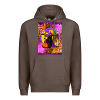 Coffee witchy cat Premium Hoodie - BundleAndBundleShop