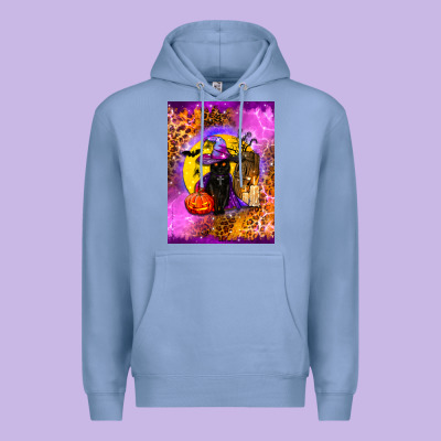 Witchy Cat Premium Hoodie Designed By Bundleandbundleshop
