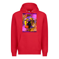Red witchy cat Premium Hoodie - BundleAndBundleShop