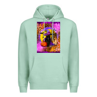 Seafoam witchy cat Premium Hoodie - BundleAndBundleShop