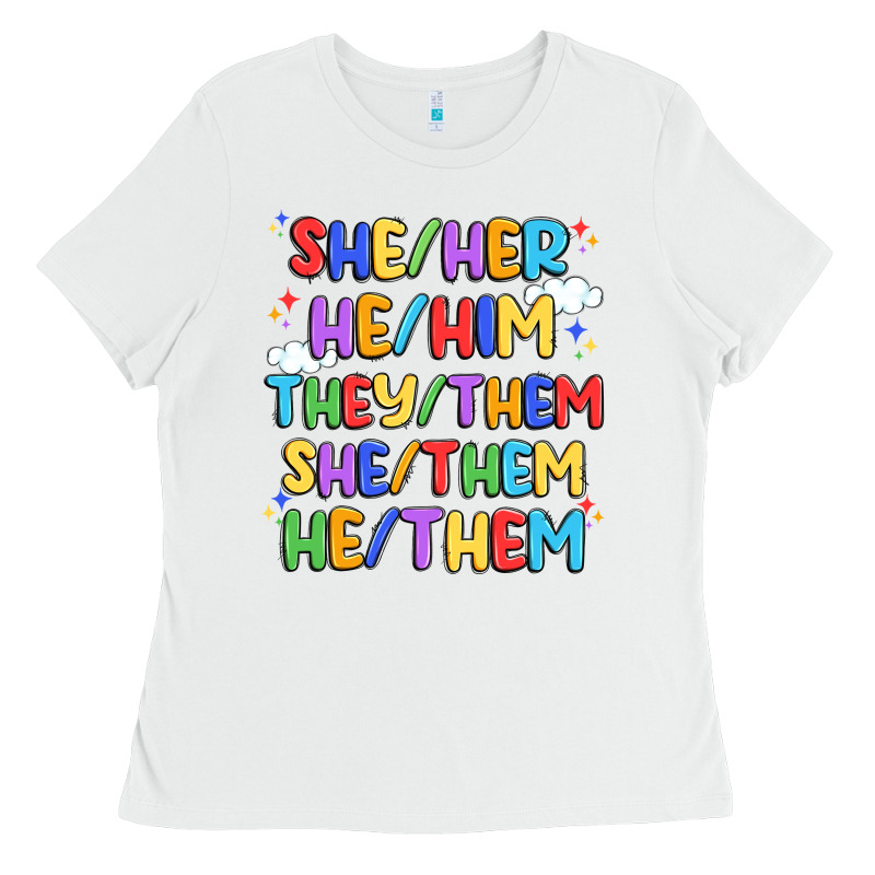 Pride Pronouns Ladies Tee by Artiststas | Teevron