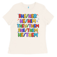 Bone pride pronouns Ladies Tee - Artiststas