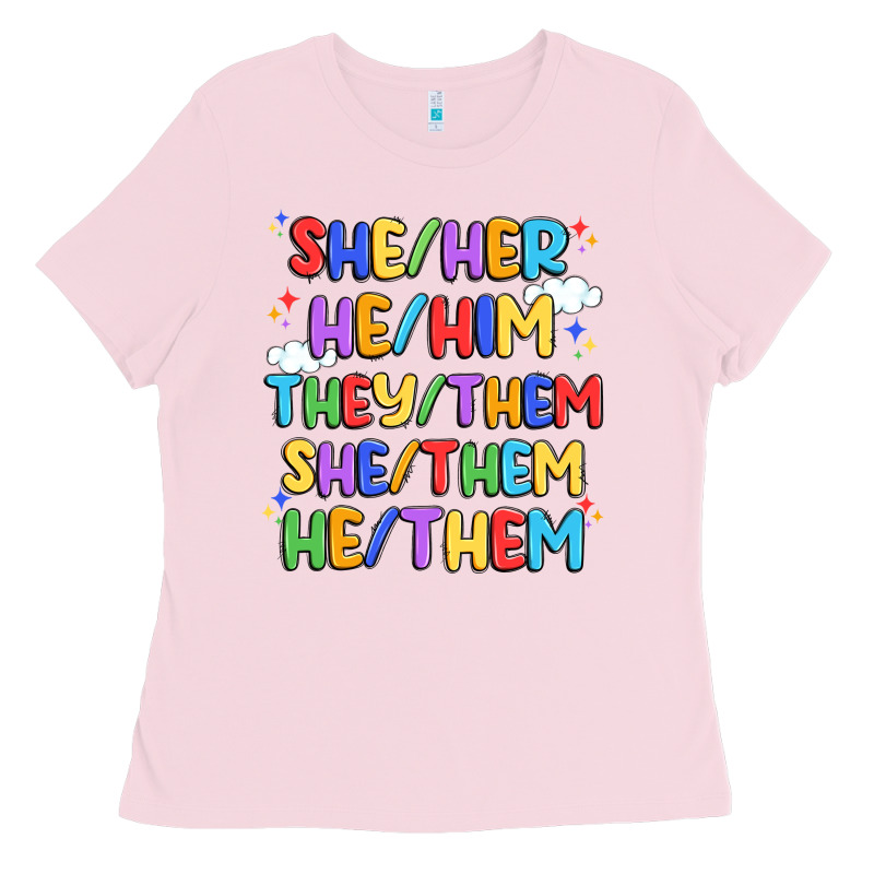 Pride Pronouns Ladies Tee by Artiststas | Teevron