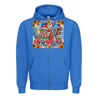 True Royal Love Christmas highland cow Zipper Hoodie - CowhideDigitalArt