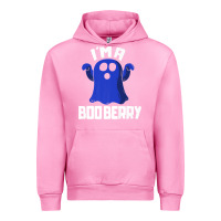 Fuchsia Pink Boo Berry Halloween Funny Blueberry for Berries Fans Premium Urban Hoodie - lanVoArt