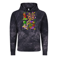 Cloud Black Mardi Gras love Vintage Hoodie - HowdyJamesFarm