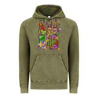 Vintage Olive Mardi Gras love Vintage Hoodie - HowdyJamesFarm