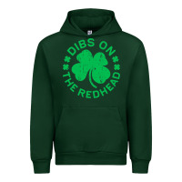 Forest Green dibs on the redhead  st patricks day Urban Hoodie - lanVoArt