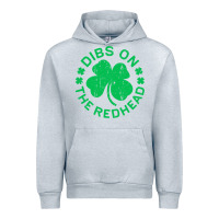 Heather Grey dibs on the redhead  st patricks day Urban Hoodie - lanVoArt