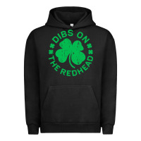 Pigment Black dibs on the redhead  st patricks day Urban Hoodie - lanVoArt